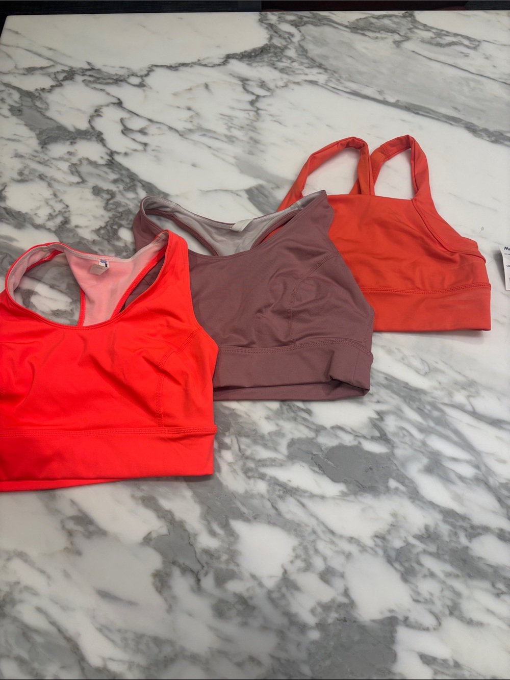 Fp movement Women’s Sports Bra bundle- Coral, Mauve, and Orange